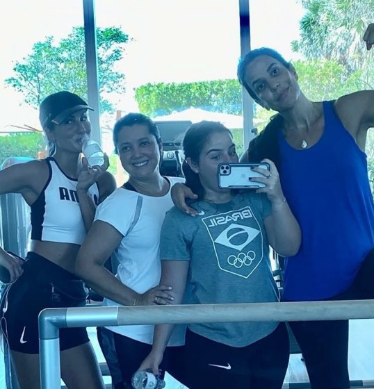 Ivete Sangalo posta foto na academia: Ivete Sangalo posta foto na academia: