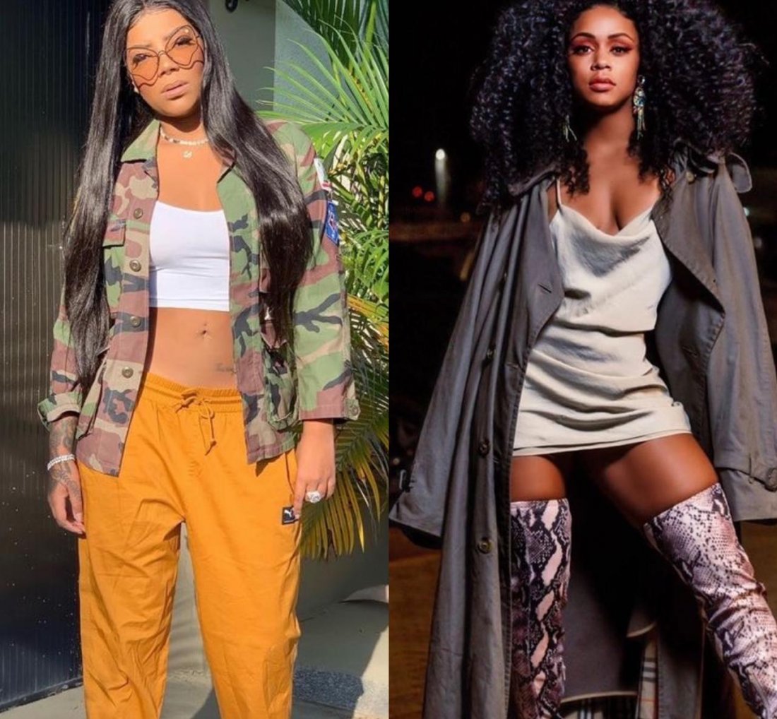 [Ludmilla e Mc Rebecca discutem no twitter]
