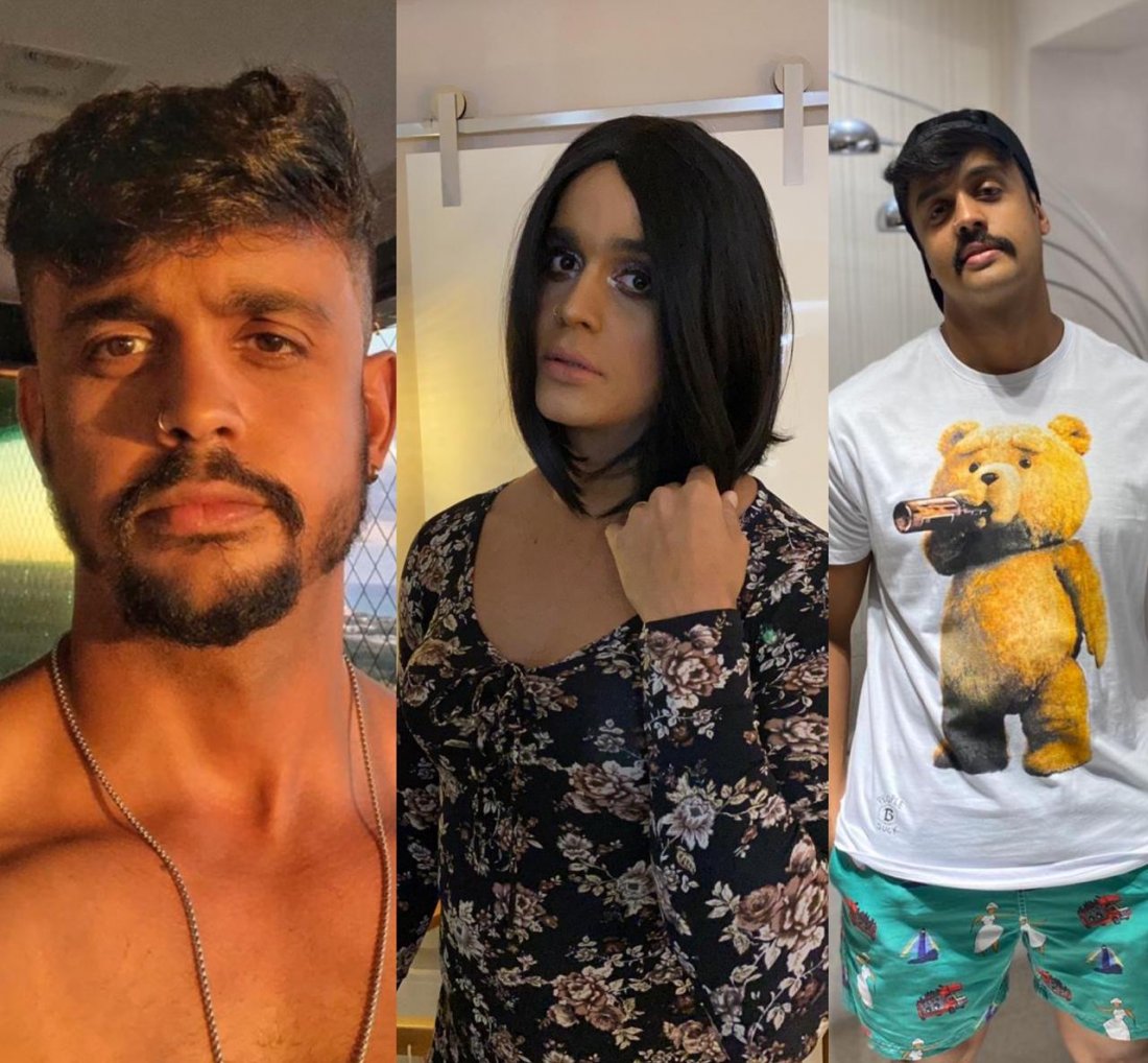 [Lincoln grava clipe interpretando um casal , dentro seu apartamento]