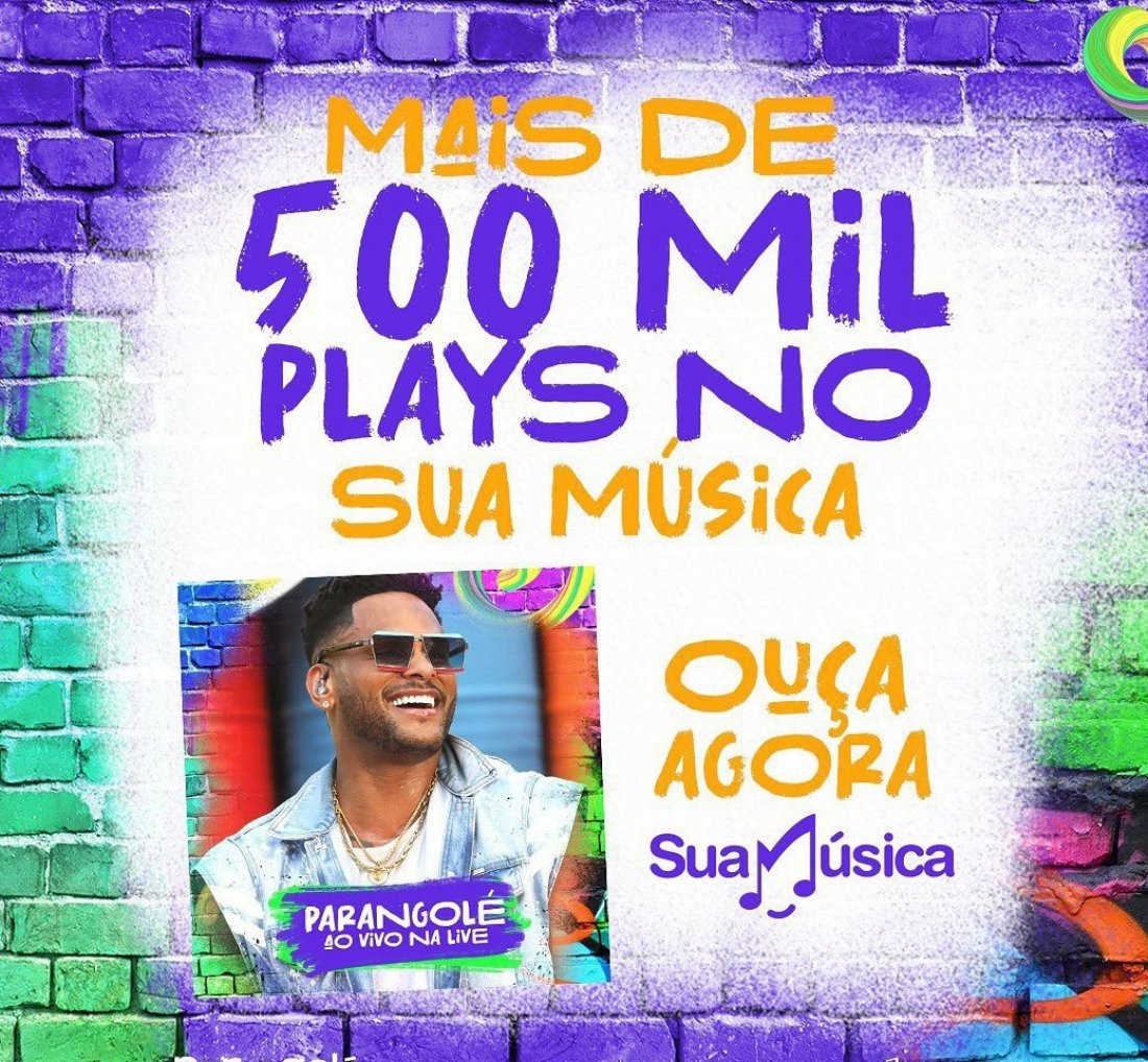 [Parangolé comemora mais de 500 mil plays na plataforma 