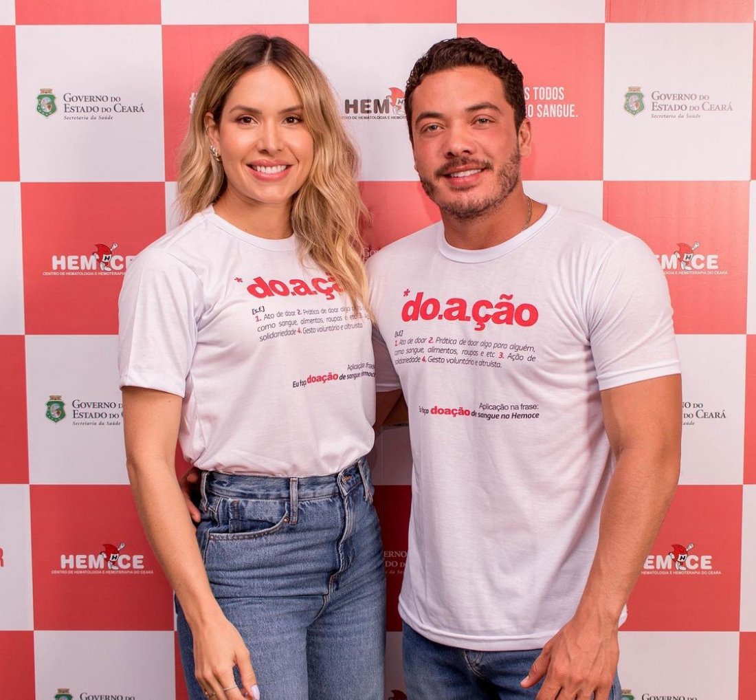 [Wesley Safadão e Thyane arrecadam R$ 42 mil em bazar beneficente]