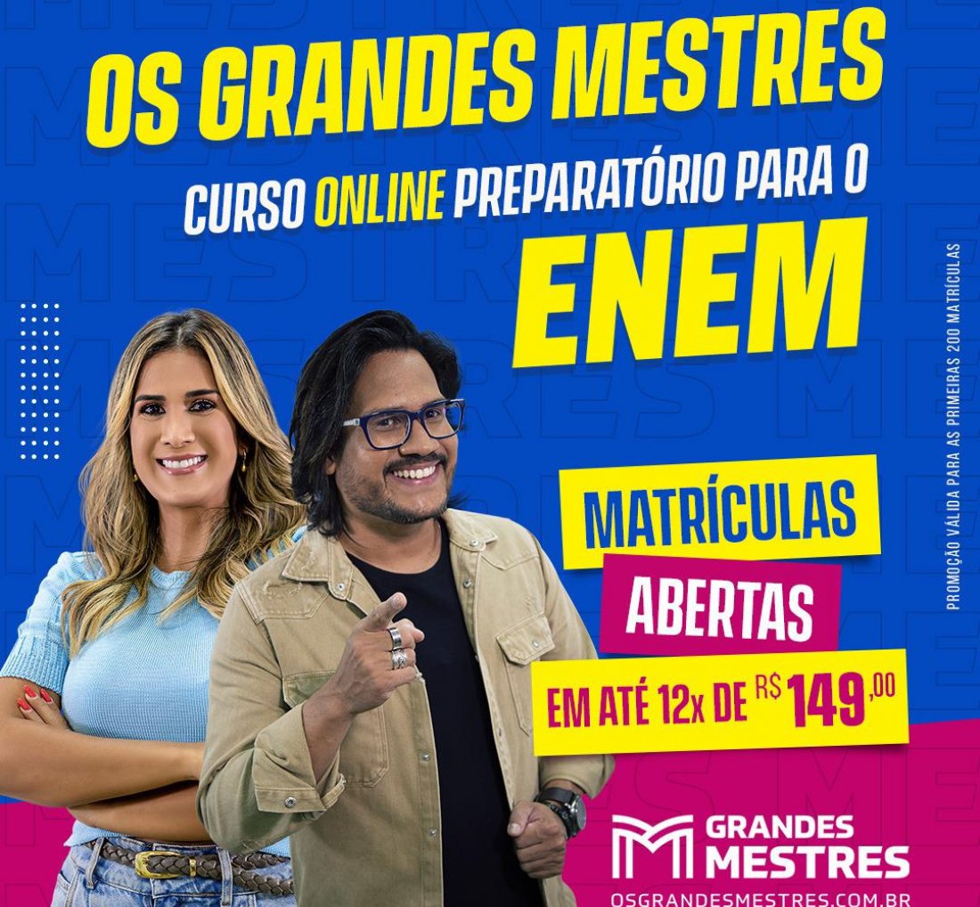 [Curso Grandes Mestres têm matriculas abertas]