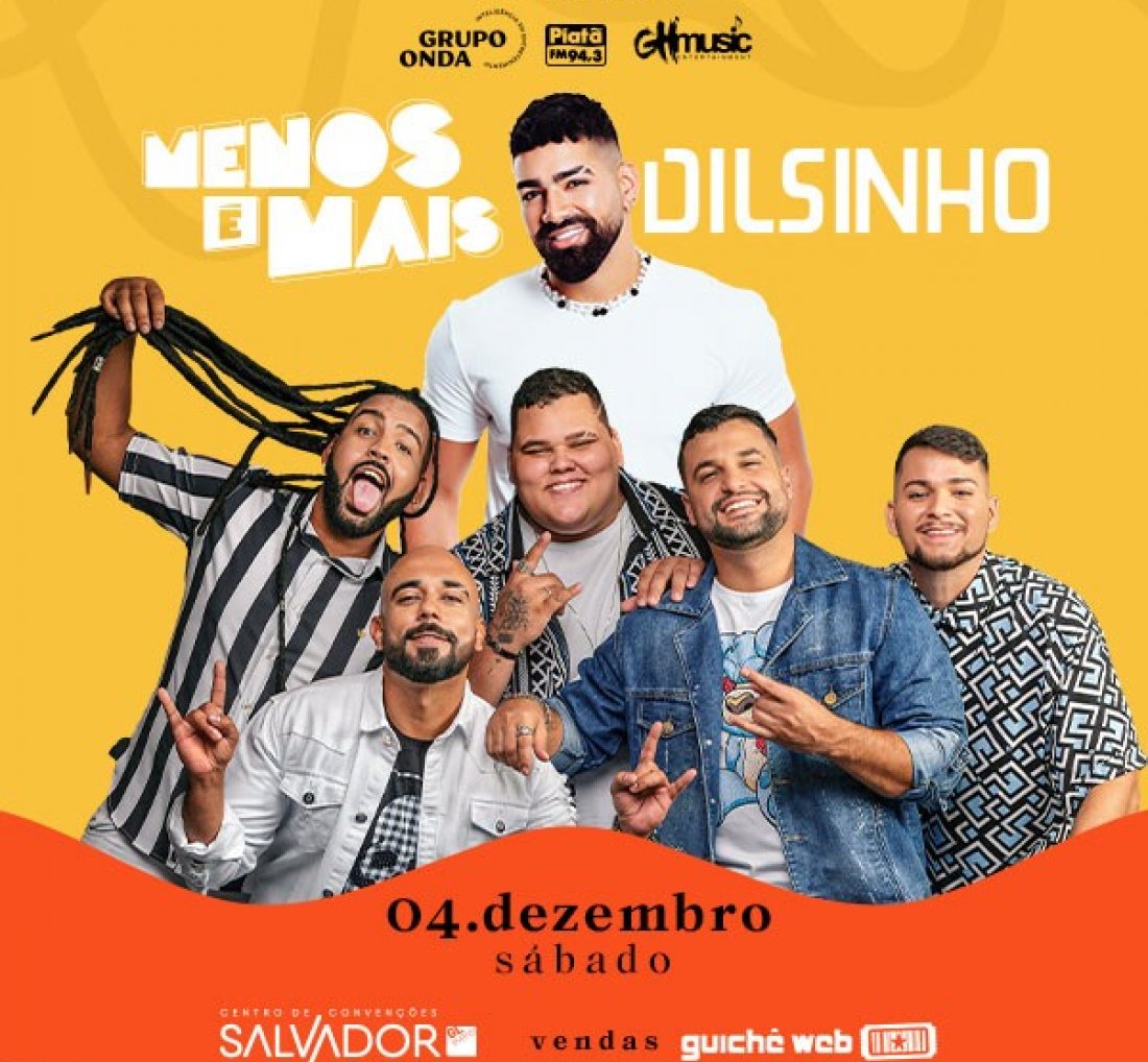 [Ingressos do show do Grupo Menos é Mais e Dilsinho esgotam em 4 horas]