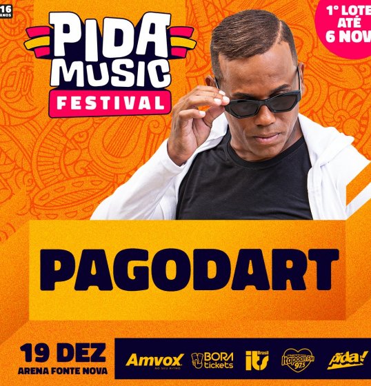 Pagodart é confirmado no Pida Music Festival