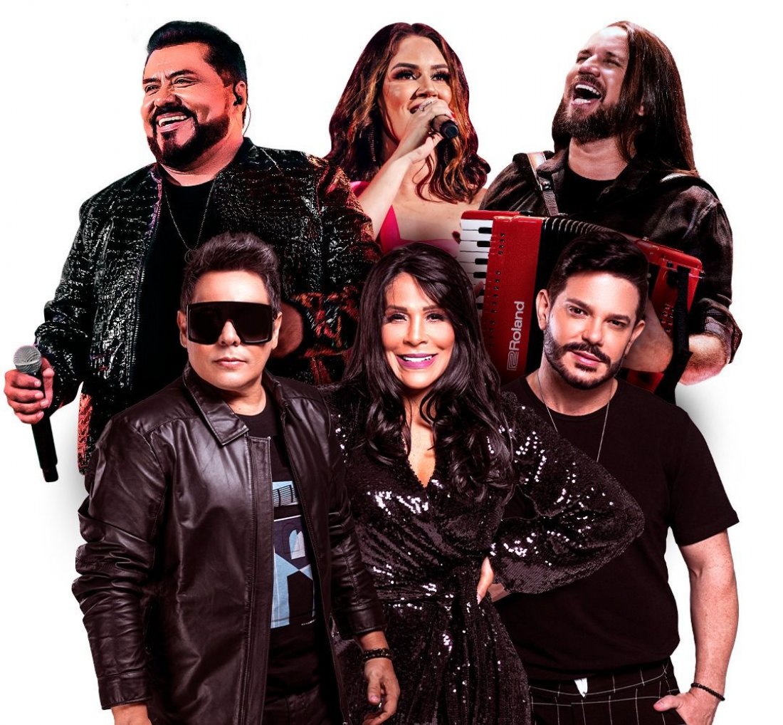[Calcinha preta, Limão com Mel e Dorgival Dantas juntos dia 9 de abril no Pra Sempre Forró]