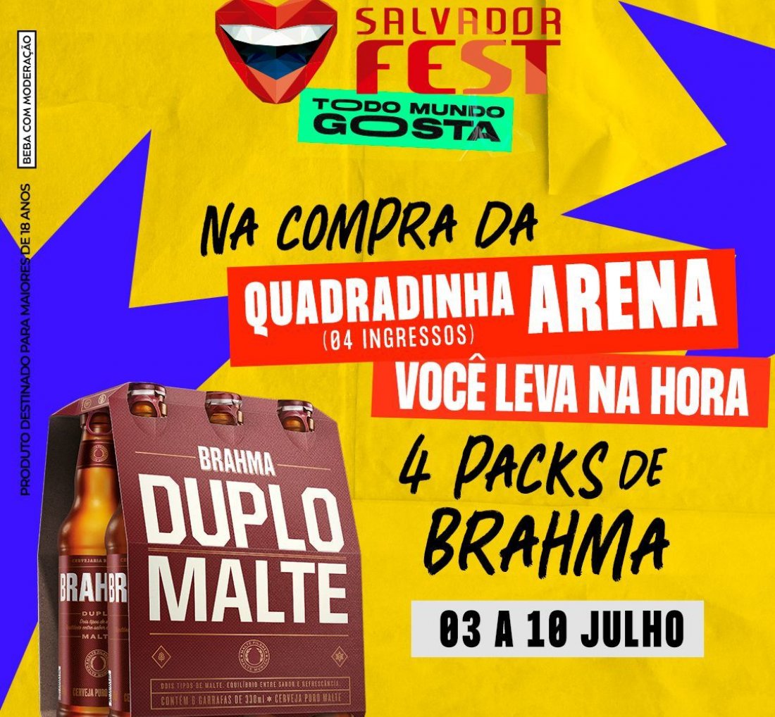 [Salvador Fest anuncia promoção exclusiva de quadradinha para a Arena]