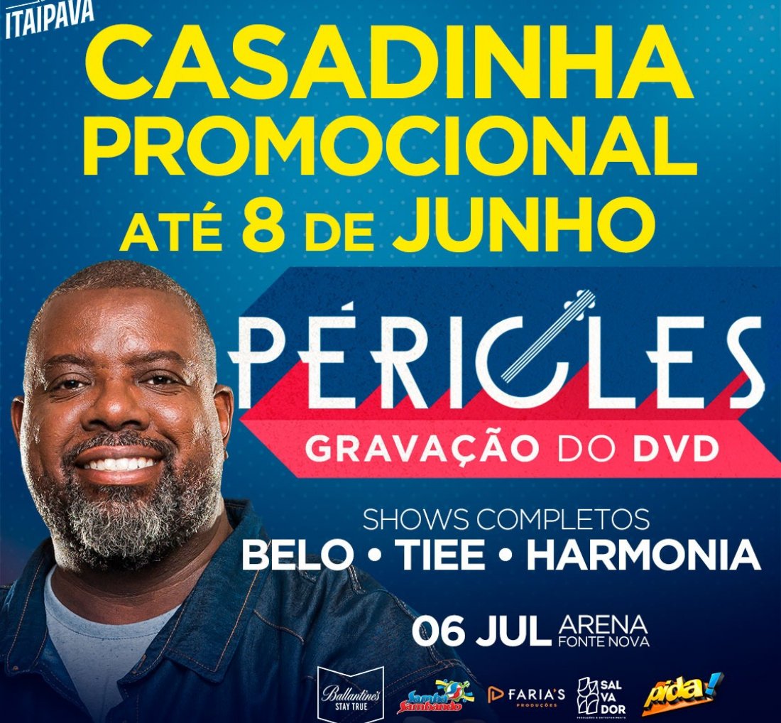 [Péricles, Belo e Tiee juntos na Arena Fonte Nova na gravação do DVD de Péricles]