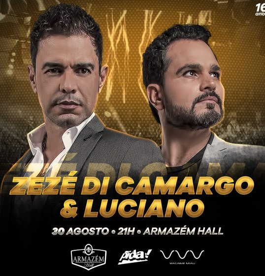 Zezé Di Camargo e Luciano se apresentam em Salvador