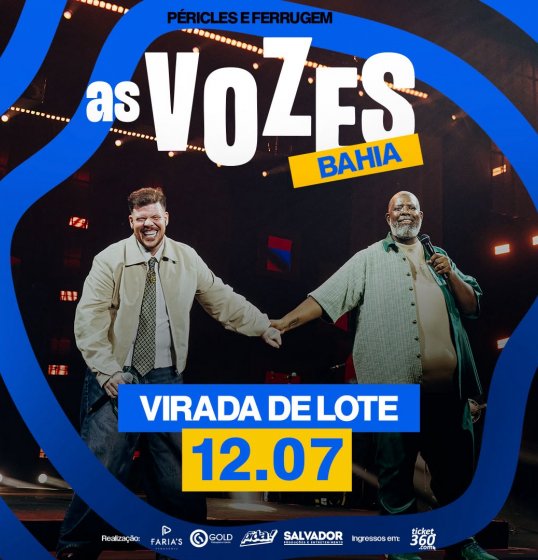 [Últimos dias para garantir ingressos do primeiro lote da turnê ‘As Vozes’ em Salvador]