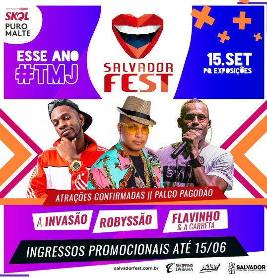 Palco Pagodão confirma mais 3 atrações: A Invasão, Robyssão e Flavinho e a Carreta